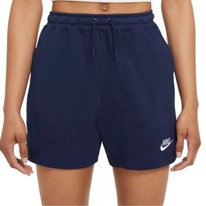 Nike loose fit high rise navy blue shorts